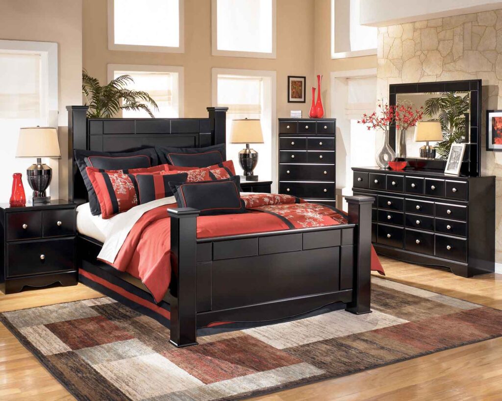 Dark bedroom furniture